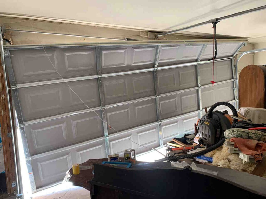 broken garage door