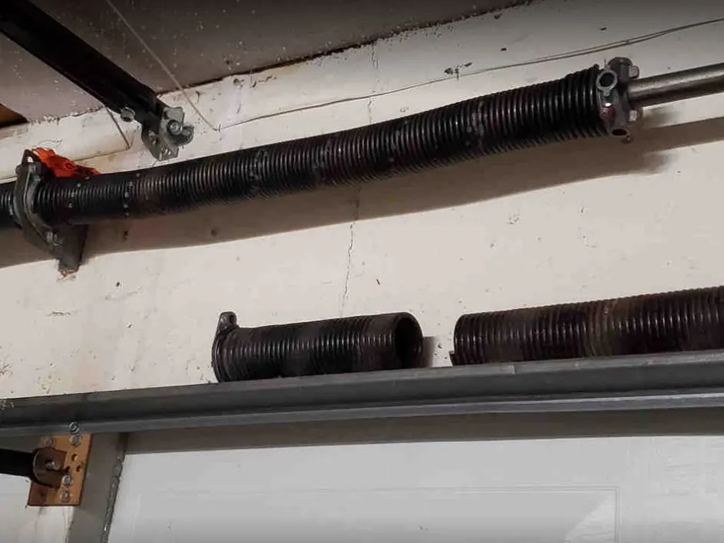 garage door broken spring